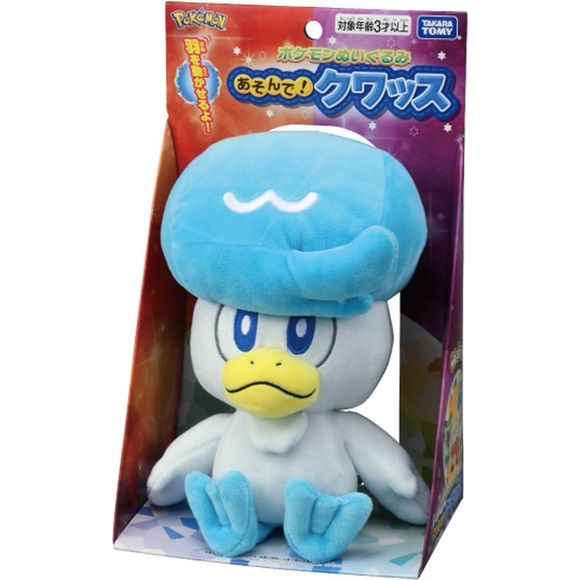 Takara Tomy Pokemon I Choose You! Quaxsly 9 Inch Stuffed Plush