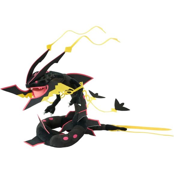 Takara Tomy Pokemon Shiny Black Mega Rayquaza 16-Inch Stuffed Plush