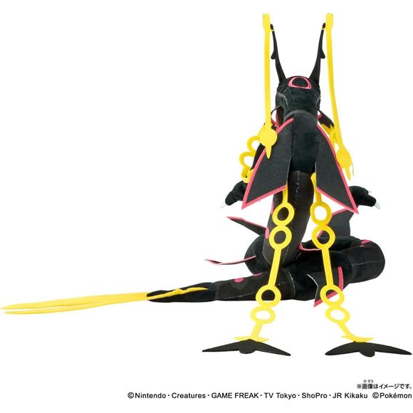 Takara Tomy Pokemon Shiny Black Mega Rayquaza 16-Inch Stuffed Plush