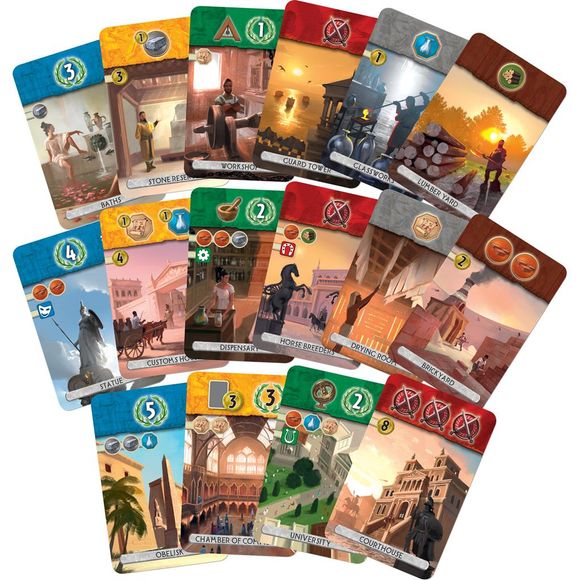 7 Wonders: Duel Two Player Strategy Board Game