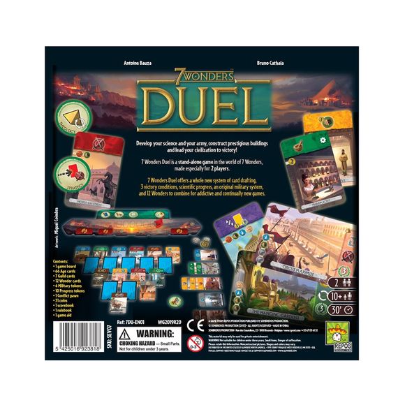 7 Wonders: Duel Two Player Strategy Board Game