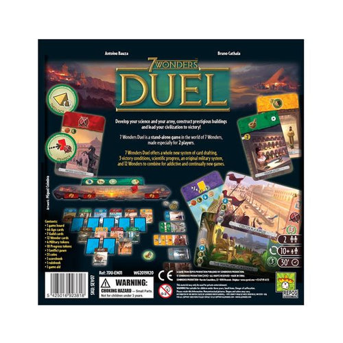 7 Wonders: Duel Two Player Strategy Board Game