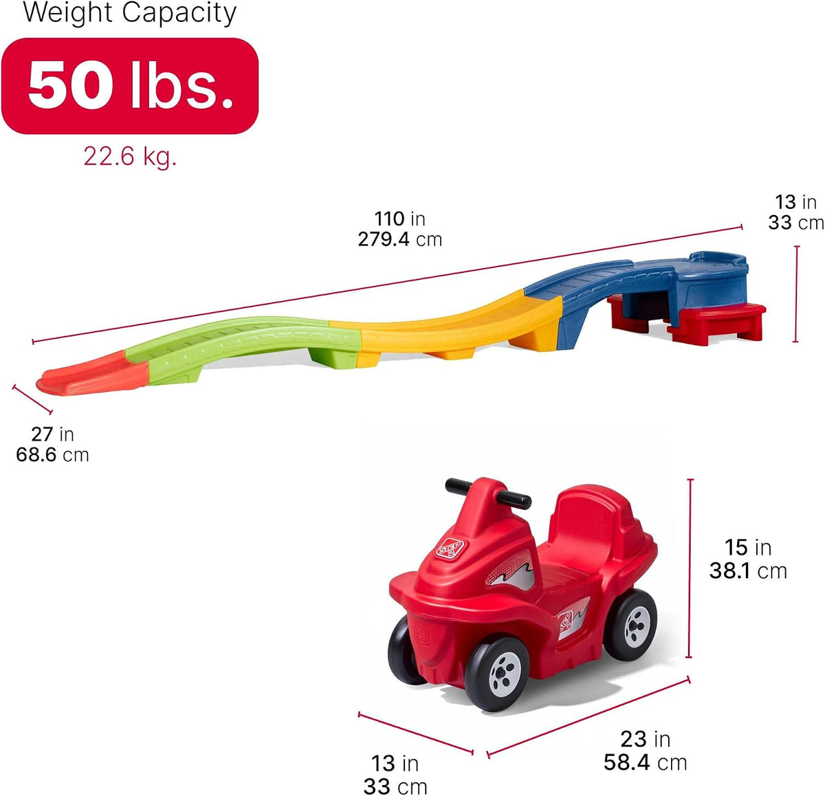 Up & Down Roller Coaster Kids Ride On Toy