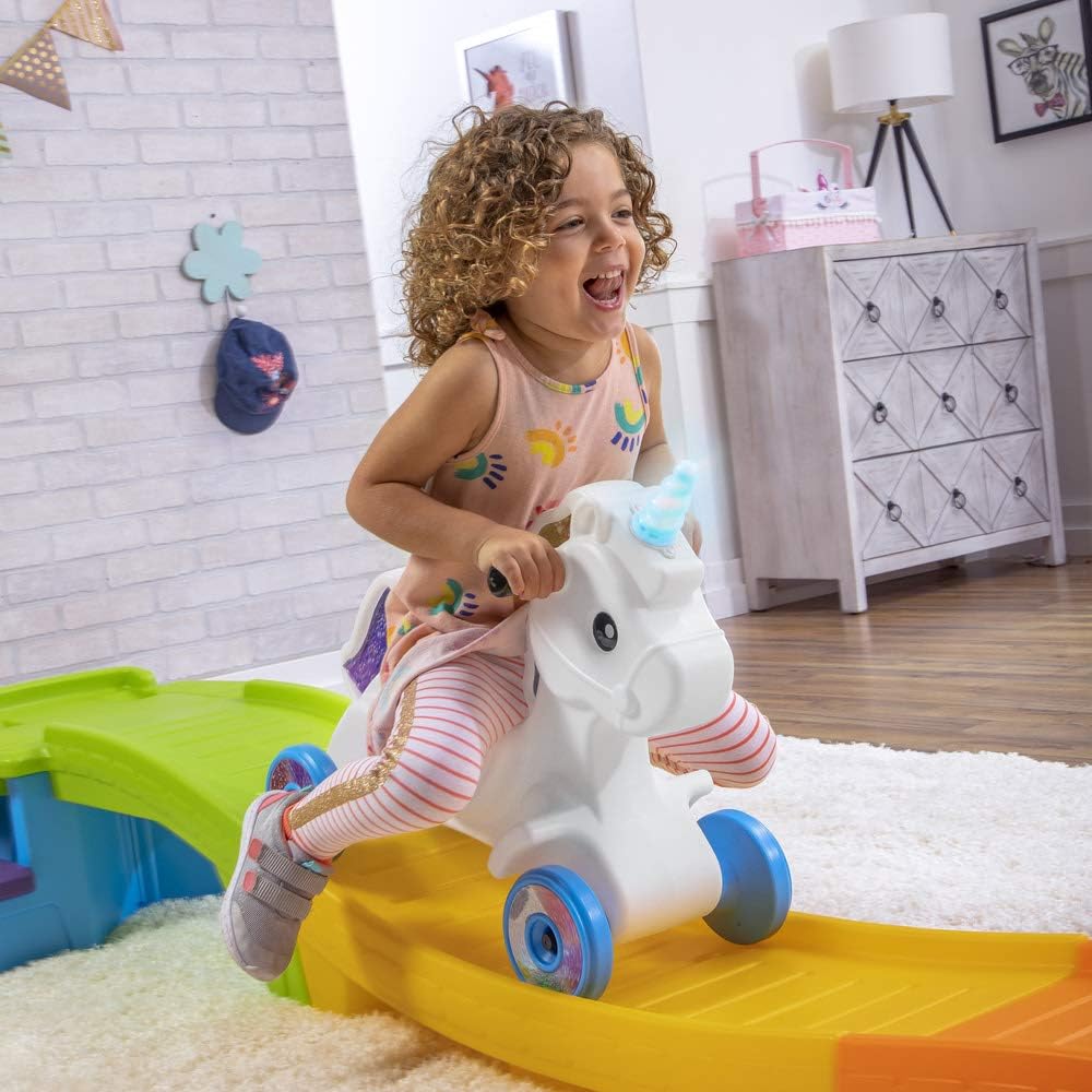 Unicorn Up & Down Roller Coaster Kids Ride On Toy