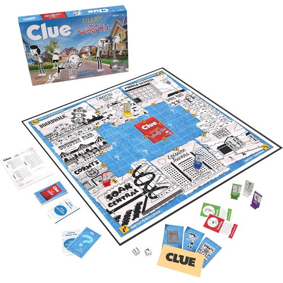 USAopoly Clue Diary of Wimpy Kid Edition Board Game