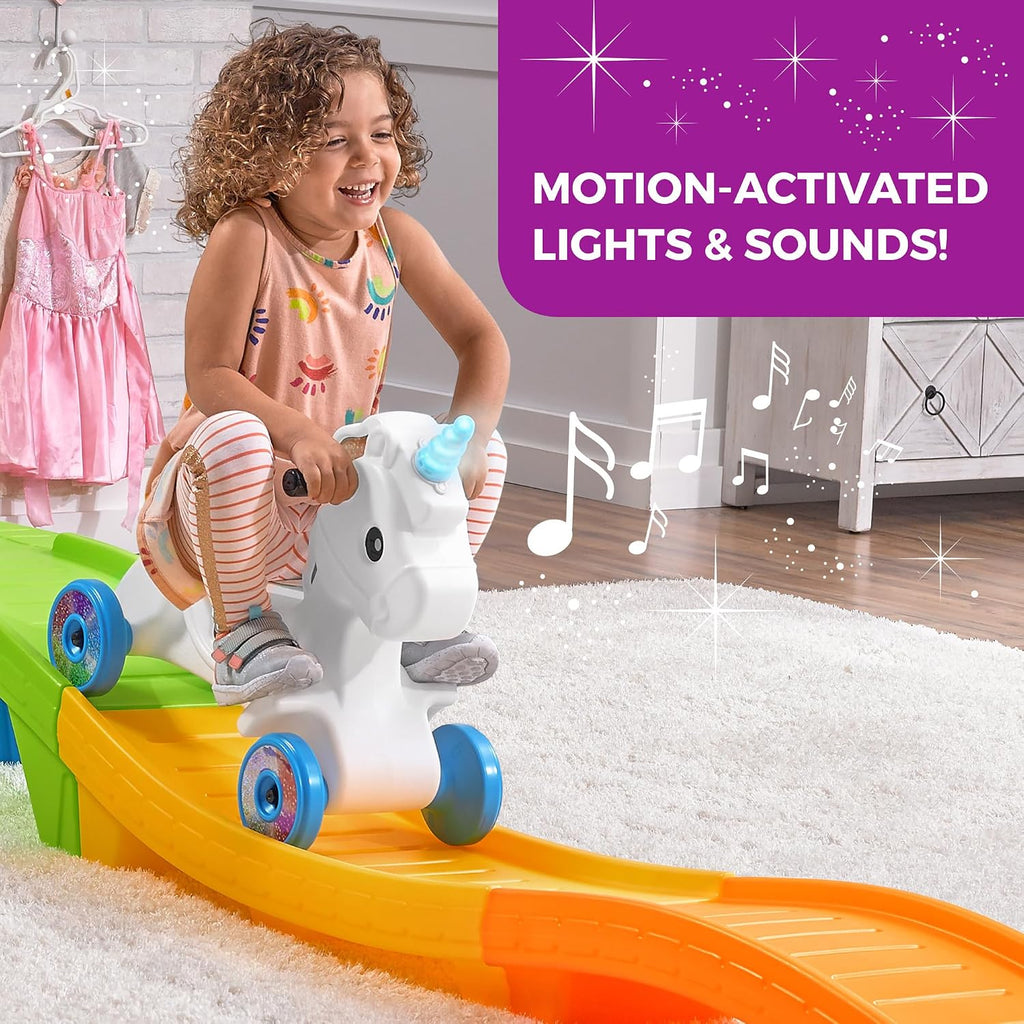 Unicorn Up & Down Roller Coaster Kids Ride On Toy