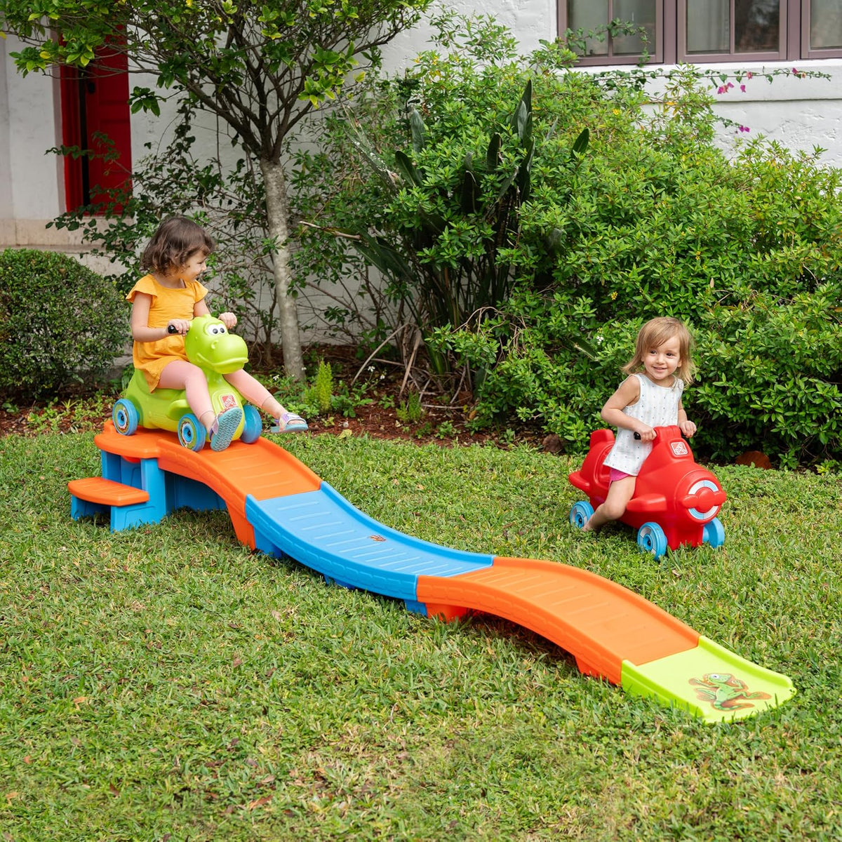 Dino Dash Up & Down Roller Coaster Kids Ride On Toy